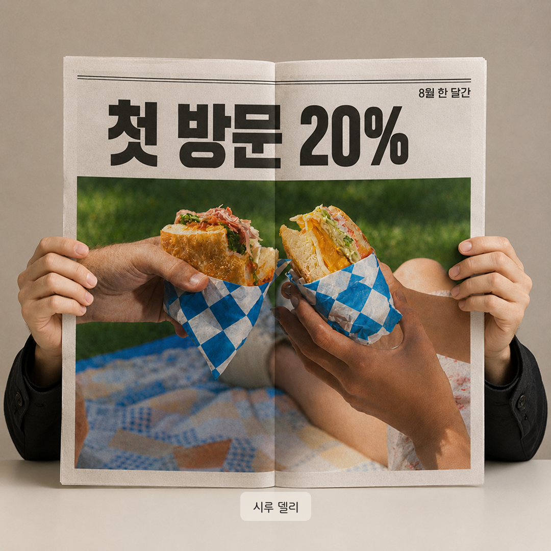 AI 신문 1면 소식 카드 (사진 1장형)