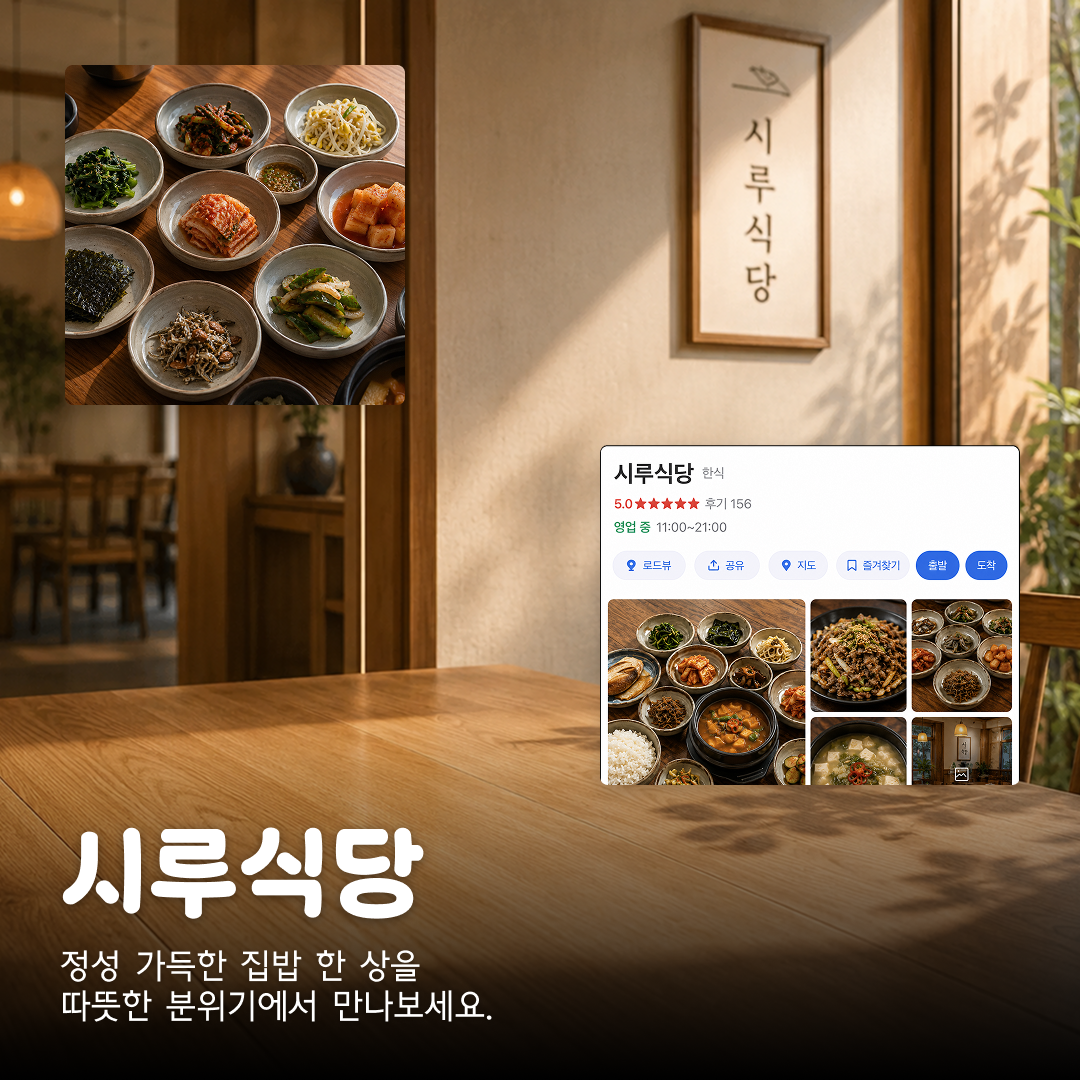 플레이스 캡처 가게 소개 카드 (사진 3장형)